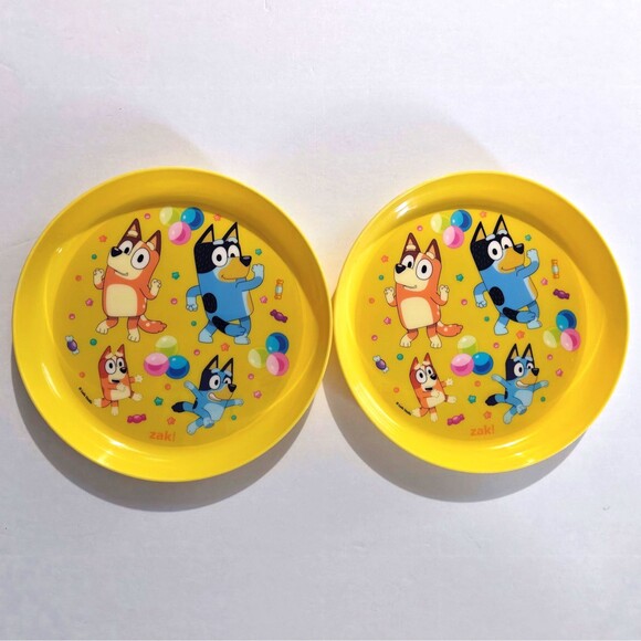 Zak! Yellow Bluey Plastic Plates Kids Party Supplies Bingo Bandit Chilli 7.5 Zak - Picture 9 of 9